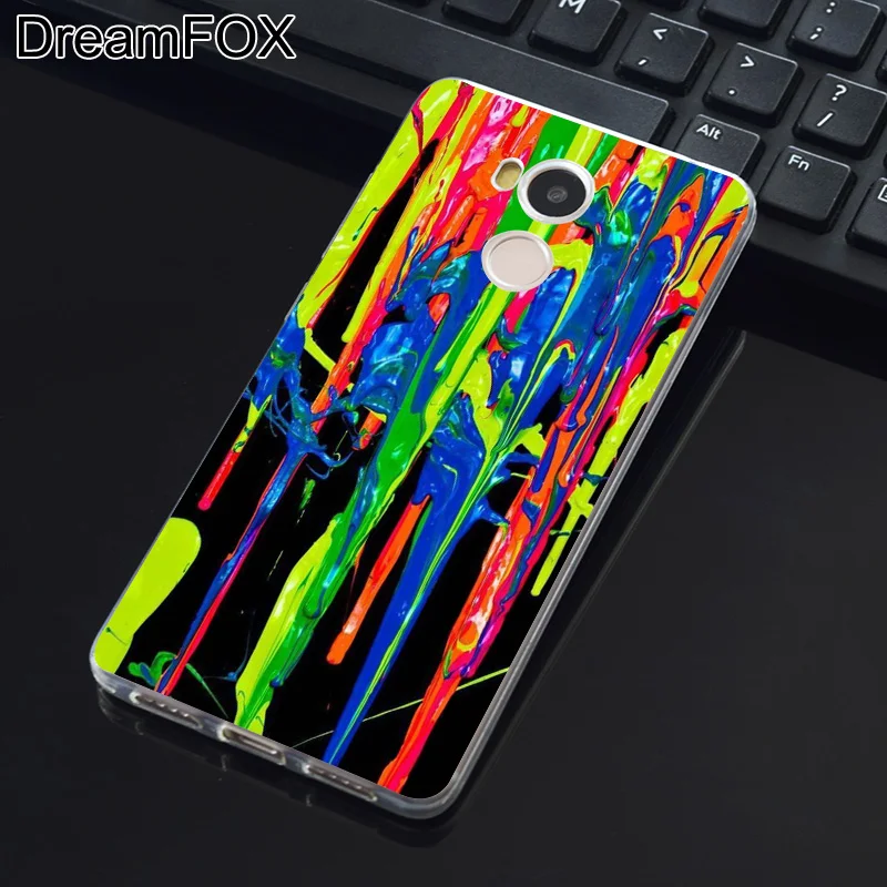 DREAMFOX K121 жидкости цвет мягкой ТПУ силиконовый чехол для Xiaomi Redmi Note 3 4 5 плюс S 4A 4X 5A Pro