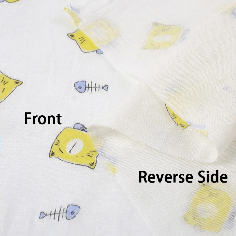 Хлопчатобумажная ткань для малышей двойная Марля DIY платья печатная пэчворк