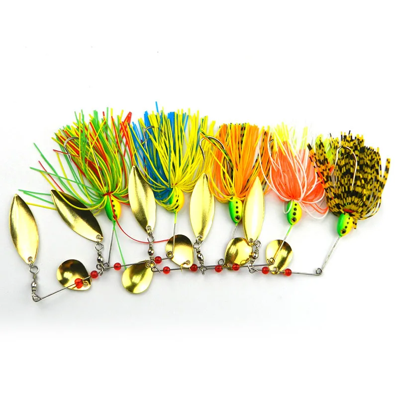 Новинка 5 шт. рыболовная жесткая Спиннер приманка Спиннербейт на щуку бас воблеры