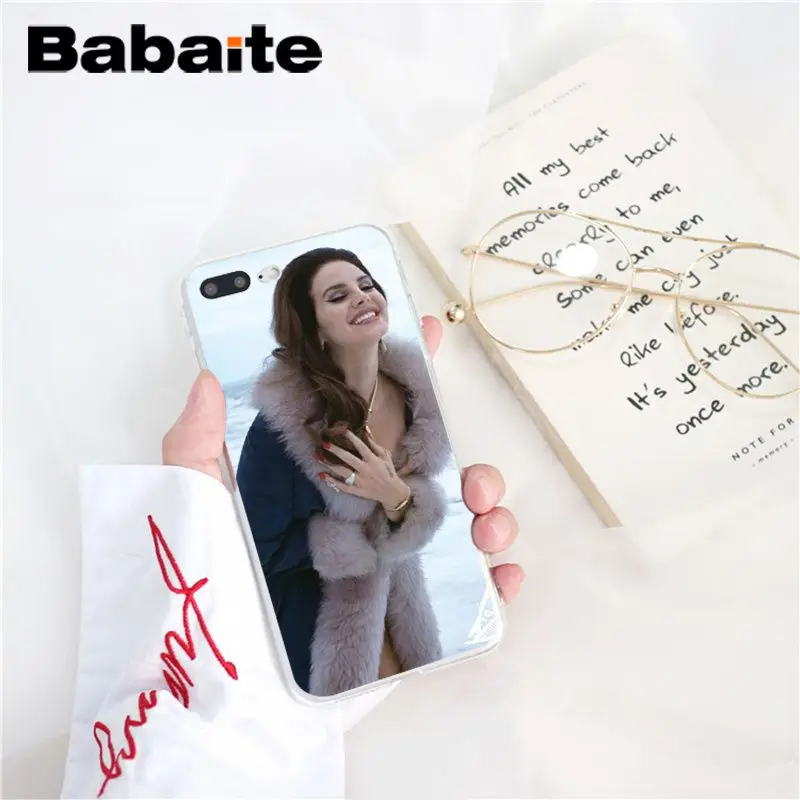 Babaite Lana Del Rey TPU Мягкий силиконовый чехол для телефона iPhone X XS MAX 6 6S 7 7plus 8 8Plus 5 5S XR 10 Чехол