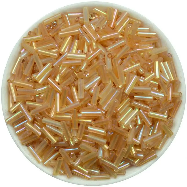 zhiguan33 2x6mm 6x2 мм 500 шт черные чешские стеклянные трубки стекляруса Бисер для браслета ожерелье DIY Изготовление ювелирных изделий - Цвет: zhiguan33 2x6mm
