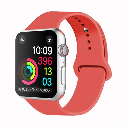 Pink Ремешок для часов apple Watch 5 4 3 band - Цвет ремешка: Pink