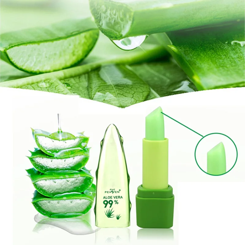 

99% Aloe Vera Essence Lips Moistourizer Change Color Long Lasting Beauty Lip Lipstick
