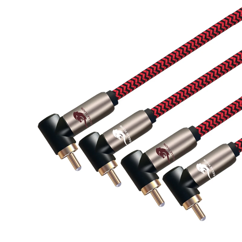 Аудиокабель HIFI с двойным RCA на двойной разъемом аудио экранирование 2 для