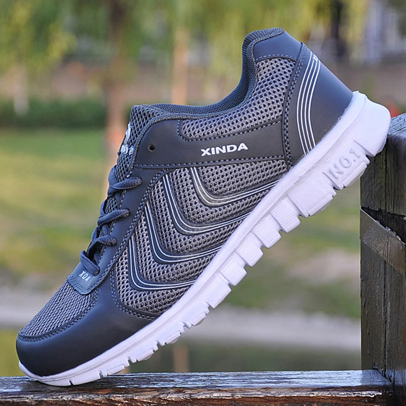 COSIDRAM Men Mesh Casual Shoes Lace-Up New 2019 Sneakers Spring Autumn Breathable Fashion Comfortable Male Footwear RMC-048 | Обувь