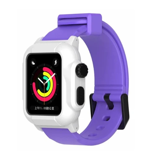 12 Военный водонепроницаемый чехол ремешок для Apple Watch band 42 мм Iwatch Series 3 2 спортивные часы с браслетом и защитным чехлом - Цвет ремешка: 12