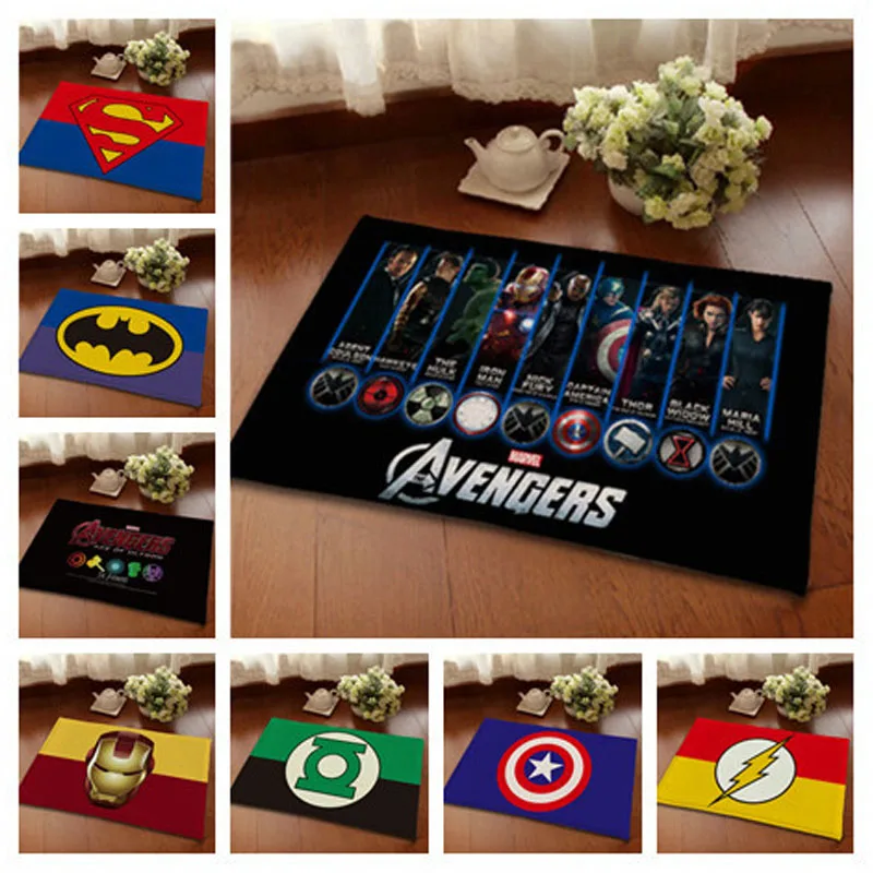 Американский Капитан Avenger Союза Входная Дверь Коврики противоскользящие Фланель