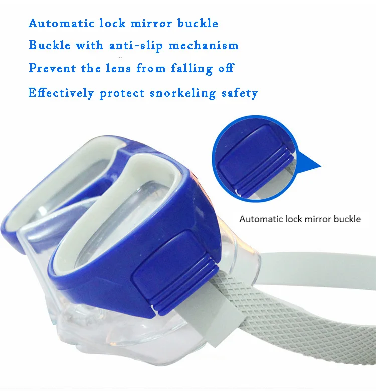 HD Зеркало для плавания и дайвинга детские очки с регулируемой пряжкой детское