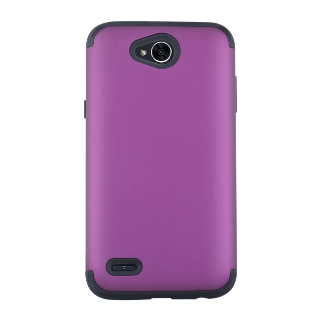 360 полная защита для Coque LG X power 2 Чехол Для Телефона силиконовый LG X power 2 Чехол двухслойный пластиковый чехол для LG X power 2 Чехол - Цвет: Фиолетовый
