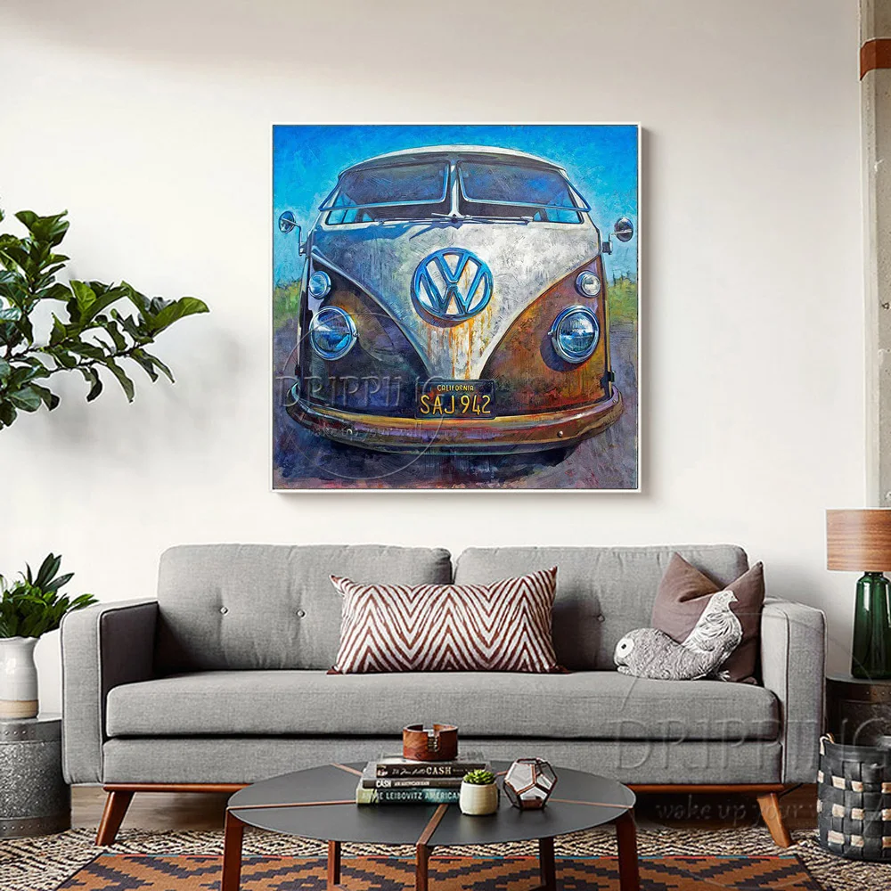 Большое украшение на стену живопись маслом для украшения гостиной ручная