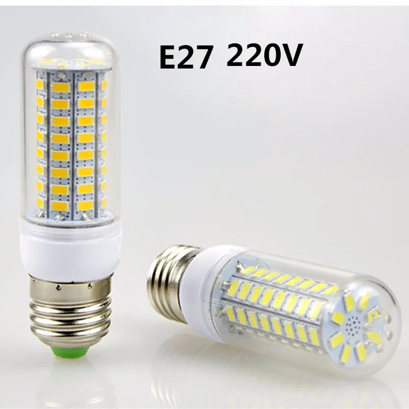 LED Bulbs light AC 110V E27 24 36 48 56 69 72   LEDCorn lamp 220V With SMART IC Protection Power