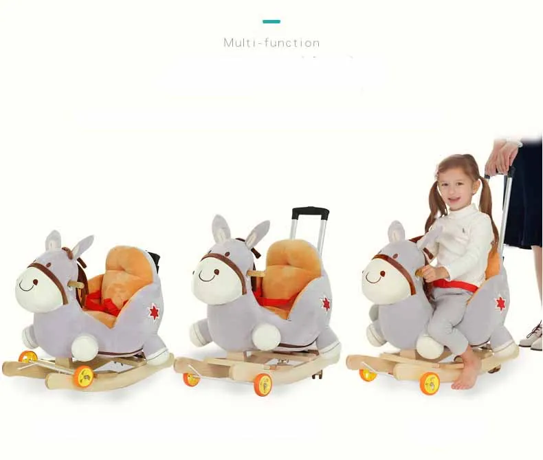 Kingtoy плюшевые детские качели кресло для детей; из дерева качающееся сиденье Дети Поездка на свежем воздухе на качалка-колыбель игрушка