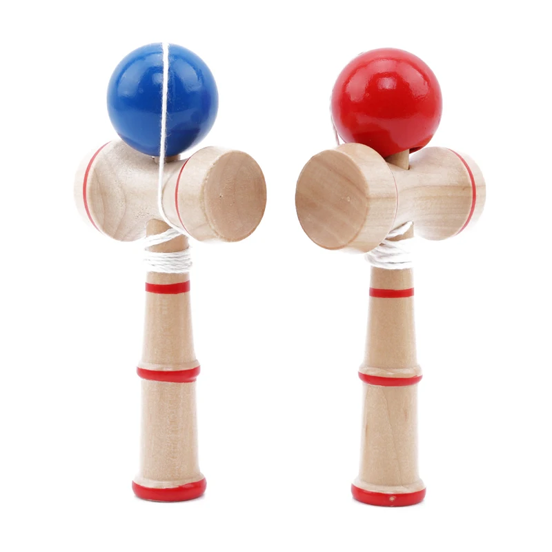 Детская игрушка Kendama деревянная умелая с жонглированием для детей взрослых на