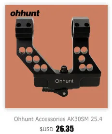 Ohhunt охотничий Быстрый отсоединение AK Railed крепление для прицела подходит 20 мм Вивер Пикатинни Черный для охоты прицел аксессуары