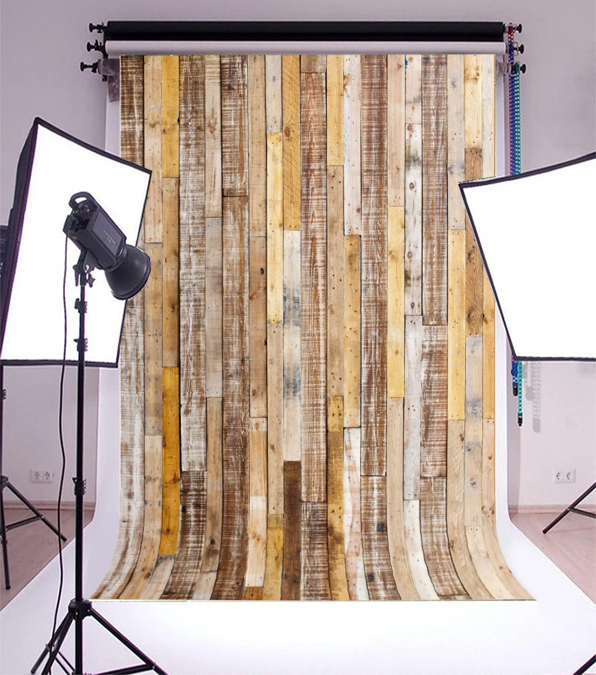 Laeacco Wood Board Faded Plank Texture Grunge Portrait Photography Backgrounds Customized Backdrops For Photo Studio | Электроника
