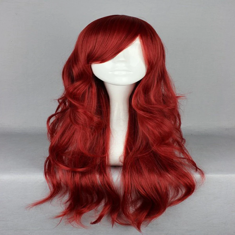 HAIRJOY синтетические волосы на молнии 70 см длинные волнистые Harajuku Лолита косплей парик 18 цветов