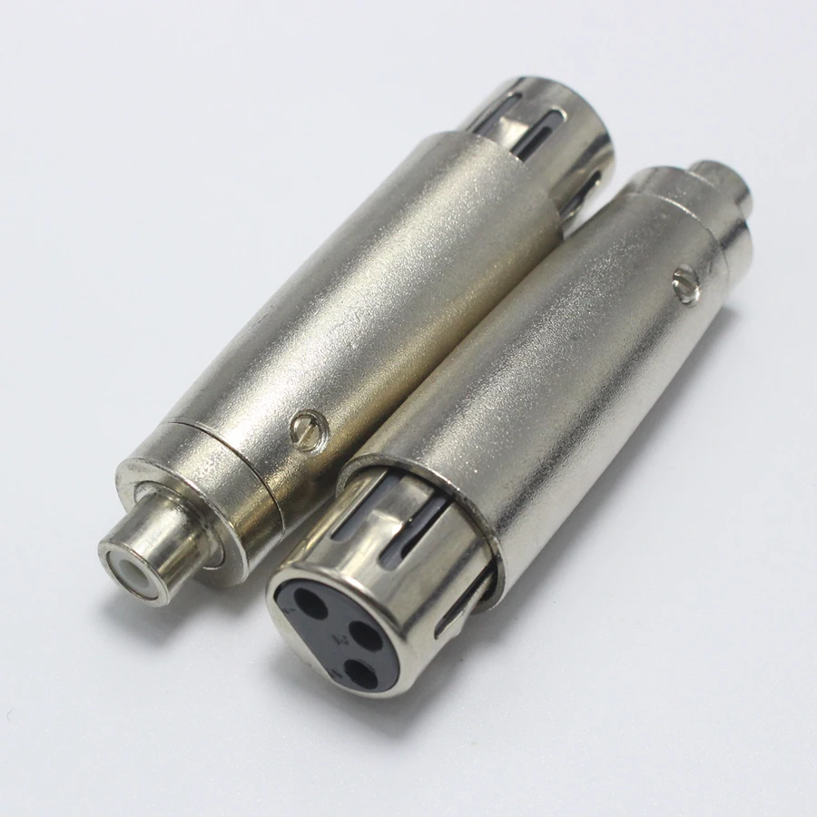 Металлический 3 контактный разъем EClyxun 1 шт. гнездовой XLR для RCA музыкального стола