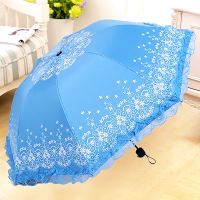 P2 MRIDEA Retro Sunny and Rainy Umbrella Lace Vintage Umbrella Rain Women Travel Business Wife Girlfriend Gift - Цвет: P2
