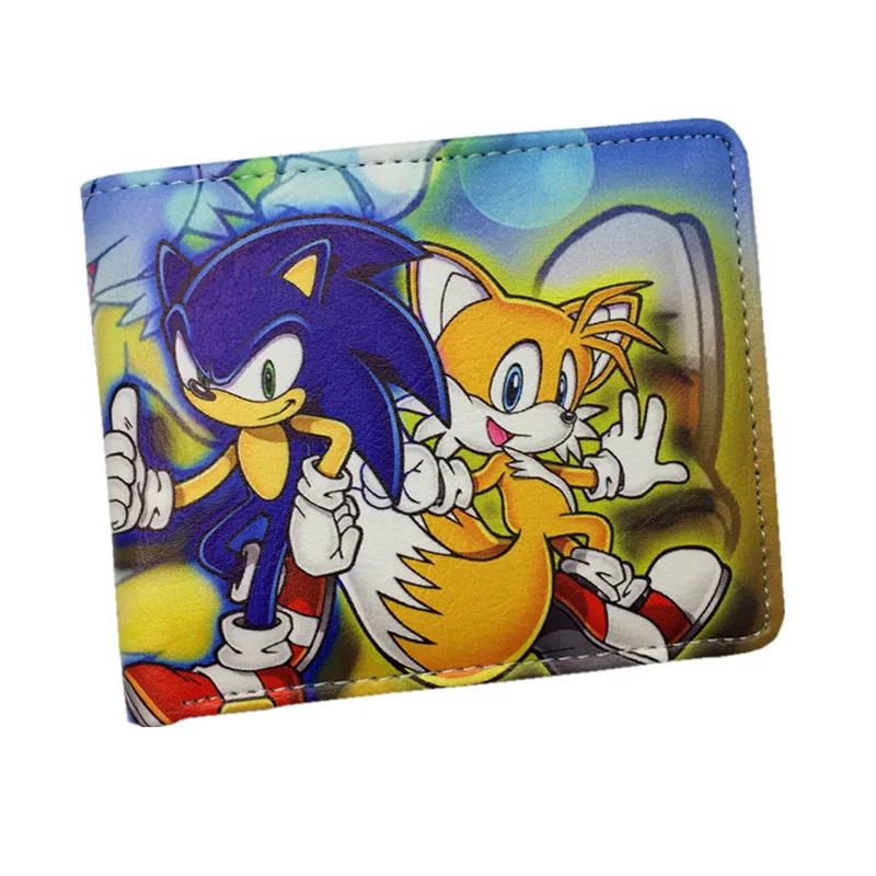 Sonic B Соник Ежик аниме кошелек PU мультфильм супер Соник кошельки для студента подростка - Цвет: Sonic B