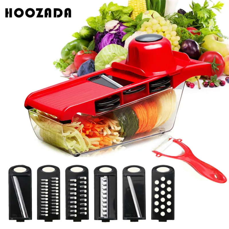 HOOZADA многофункциональный нож для овощей для картофеля томатов слайсер Морковь Огурец Овощечистка Экономичные кухонные инструменты