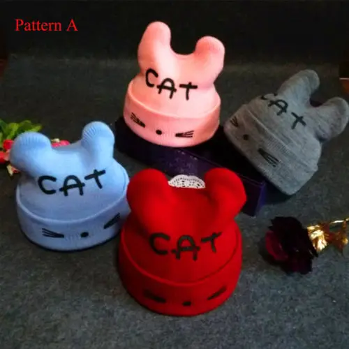 Для мальчиков ясельного возраста для девочек Теплая Зимняя шерстяная Шапка-бини