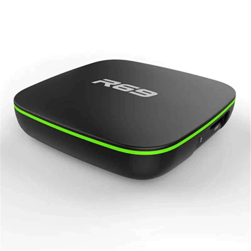 5 шт./лот DHL R69 2 ГБ+ 16 ГБ Android 7,1 ТВ коробка allwinner H3 Quad-Core(1,5 ГГц) Wi-Fi 802,11 b/G/n носитель