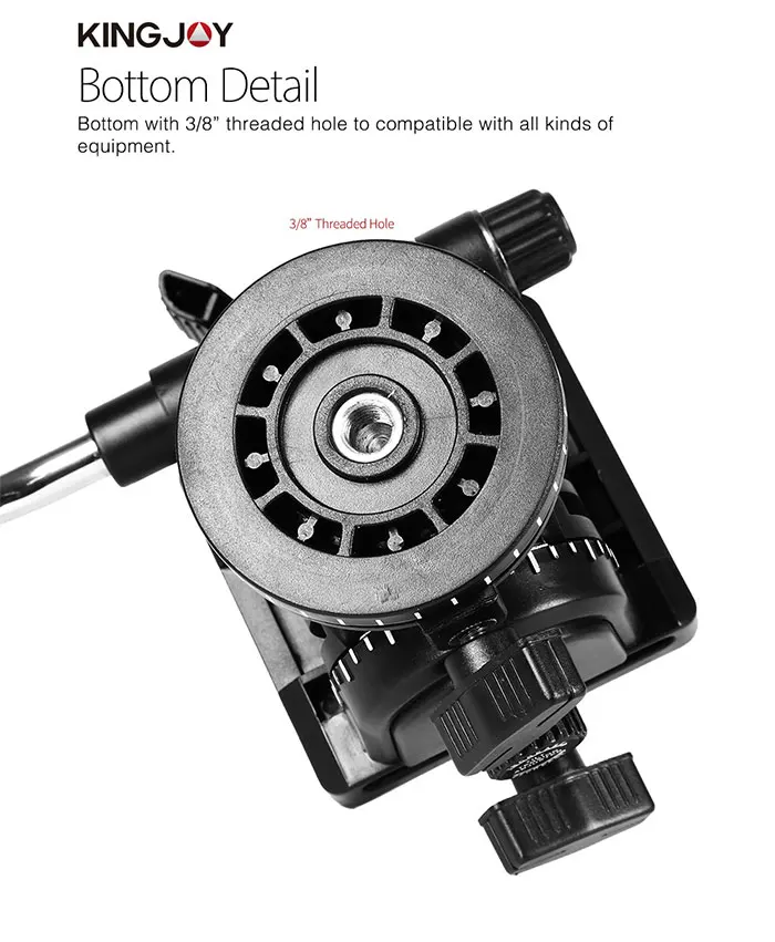 Kingjoy MP208F+ VT-1510+ M3 профессиональный монопод Dslr для всех моделей камеры штатив Стенд Para Movil гибкий Tripe Stativ SLR DSLR