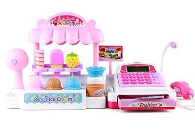 cash register 1 Игровой дом кассовый аппарат магазин мороженого brinquedo menina kids kichen набор cozinha de brinquedo игрушки подарок для детей - Цвет: cash register 1