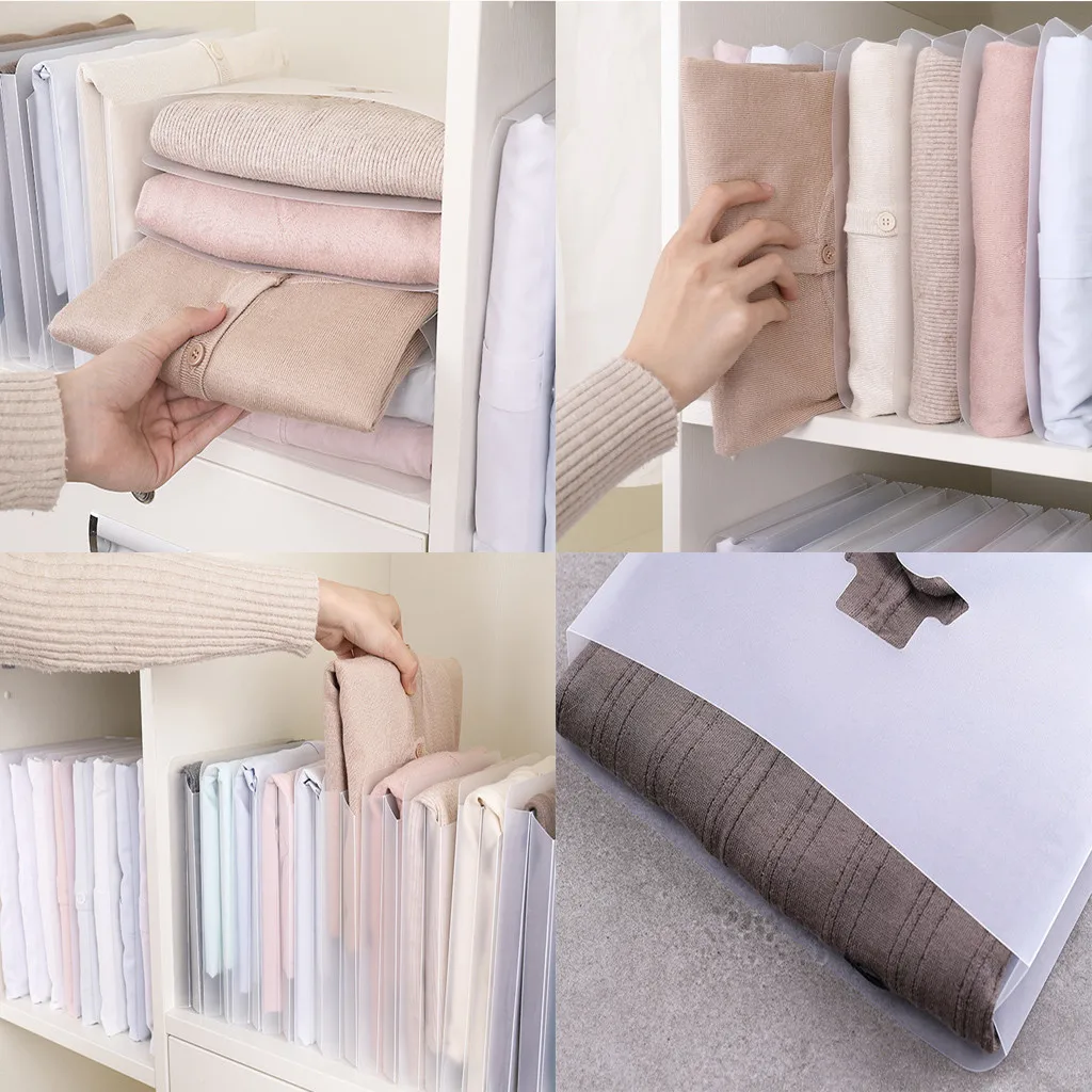 Gadgets For Folding Clothes Convenient Lazy Clothes Stacking Board Organizer Home Storage Organization