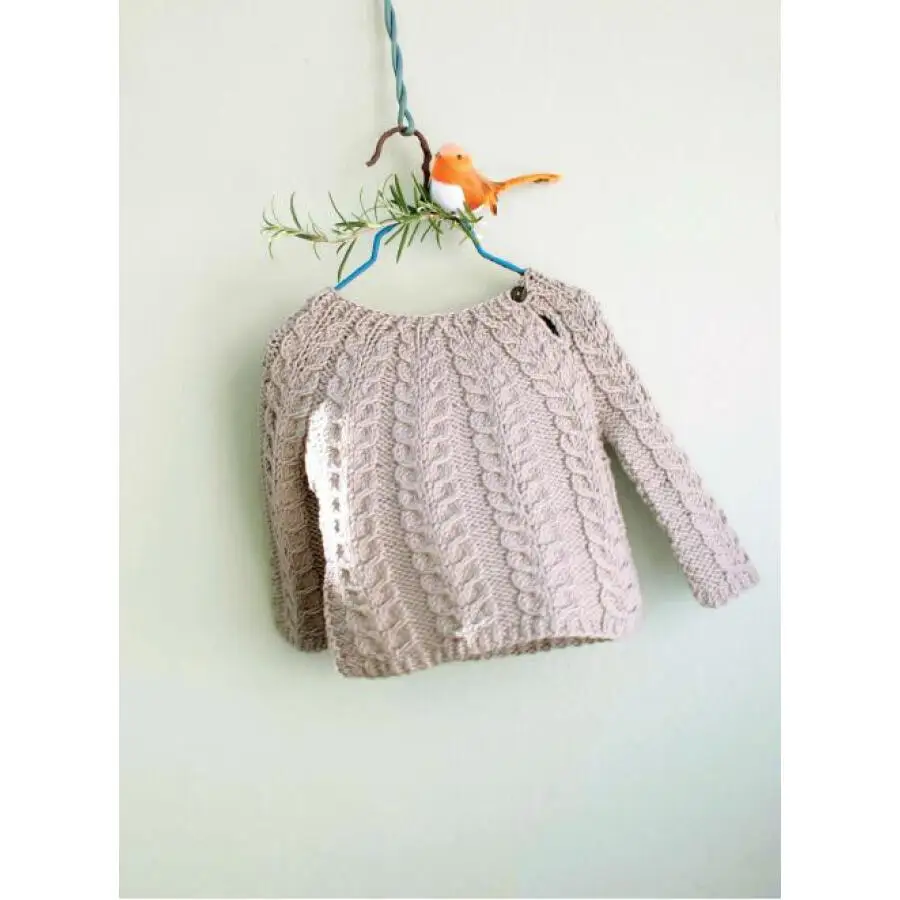 Детский вязаный пуловер Lullaby шерстяной кардиган для детей 1 24 месяцев|book book|children