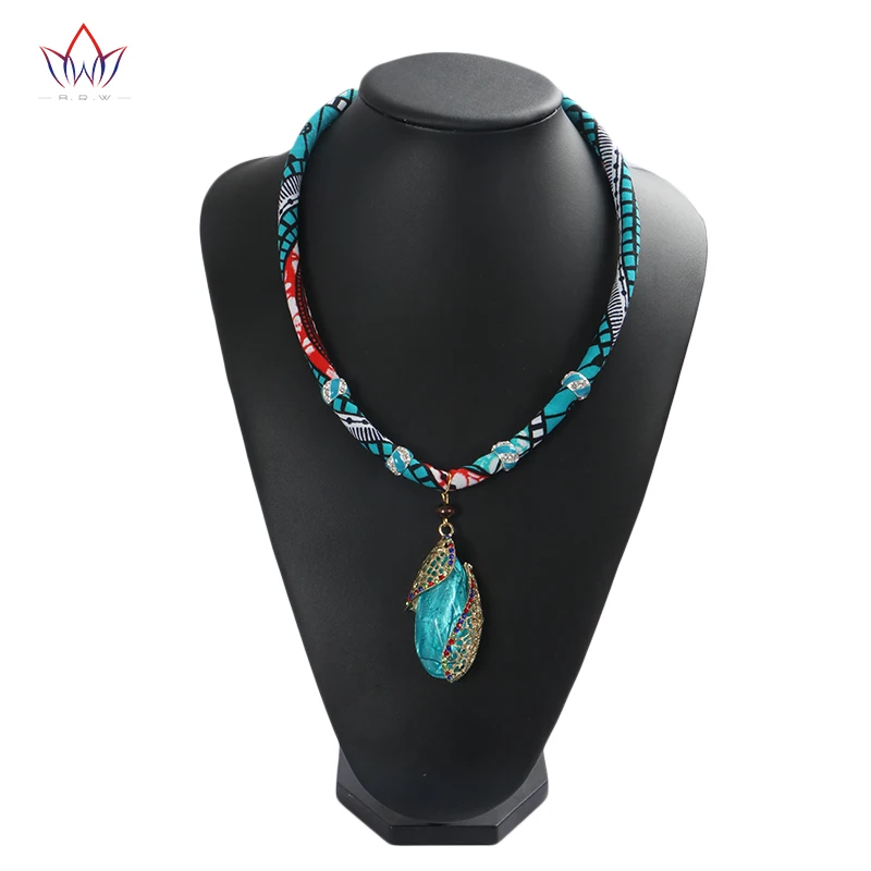 Африканская веревка подвеска колье ручной работы ожерелье ткань Анкара Кенте