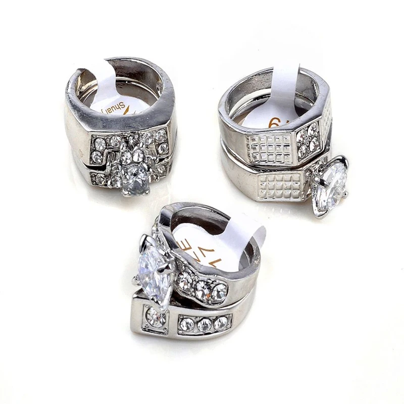 Wholesale 5x Lots Clear Cubic Zircon CZ Women Wedding Bridal Rings | Украшения и аксессуары