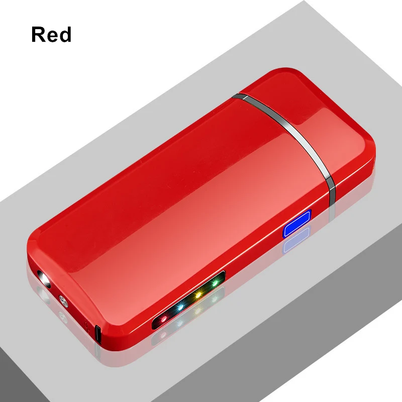 Светодиодный светильник электронная USB Зажигалка Ветрозащитная беспламенная двойная дуга сигаретный светильник er модные гаджеты аксессуары для курения плазменный светильник