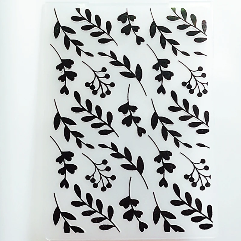 YINISE пластиковые папки для тиснения Шаблоны вырезания листьев DIY бумажные стикеры