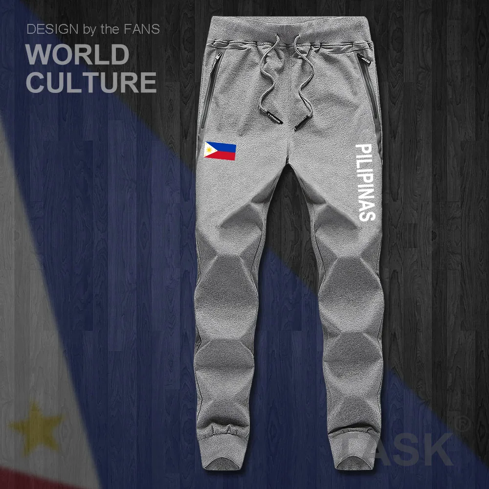 

Philippines Pilipinas PH PHL PHI mens pants joggers jumpsuit sweatpants track sweat fitness fleece tactical casual nation NEW