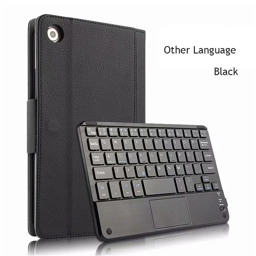 Other language Black Чехол для huawei MediaPad M5 Pro M5 10,8 ''CMR-W09/AL09/W19 Bluetooth клавиатура кожаный чехол для huawei m5 10,8 чехол для клавиатуры - Цвет: Other language Black