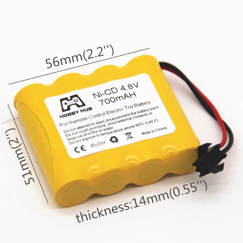 Аккумулятор Hobby hub 4 8 В 700 мА/ч AA перезаряжаемый с несколькими разъемами для
