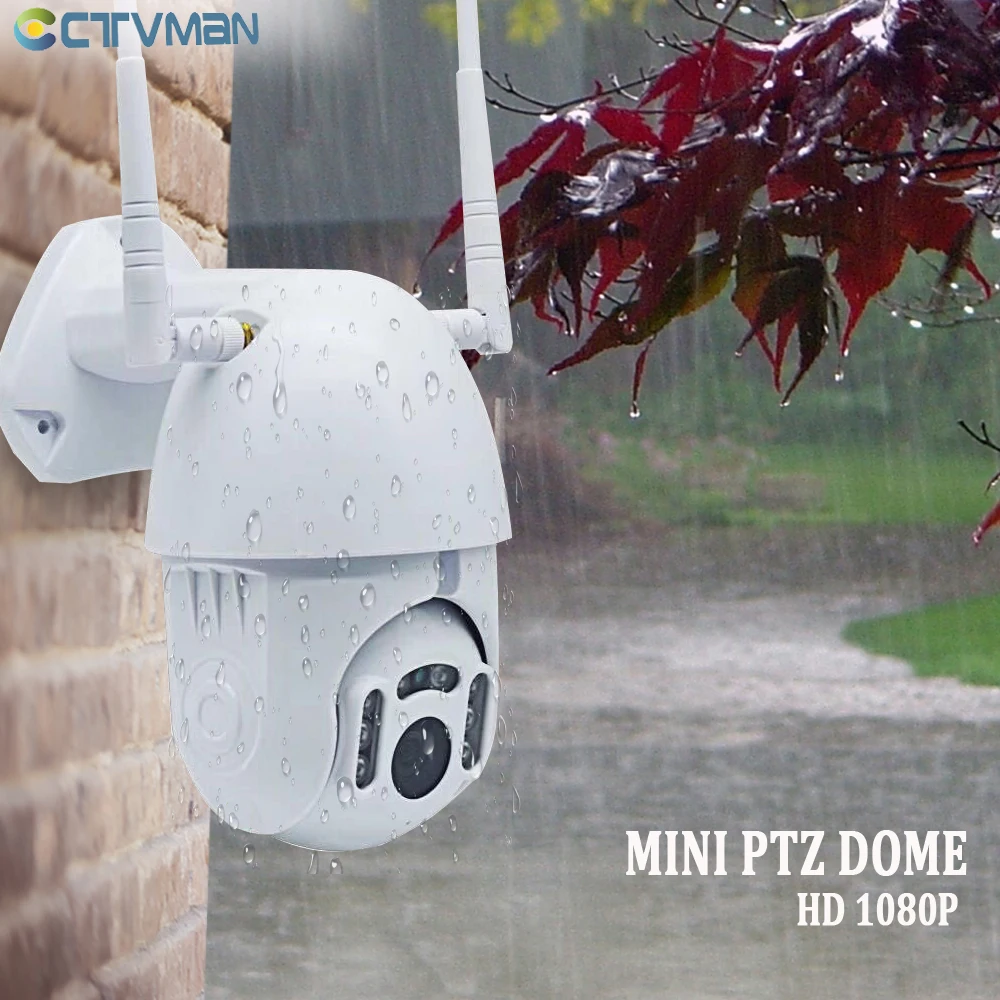 CTVMAN 1080P Облачное хранилище PTZ wi fi IP купольная скоростная камера CCTV наружная ONVIF H.265X