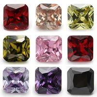 size 3x310x10mm square octangle shape 5a loose cubic zirconia stones various color cz stone synthetic gems for jewelry