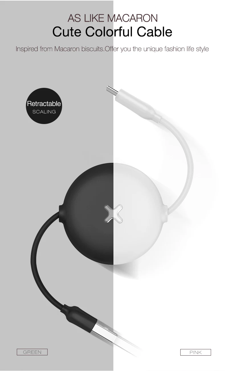CAFELE type c usb кабель для samsung huawei xiaomi яркие цвета быстрая зарядка плоский выдвижной Usb кабель зарядное устройство кабель синхронизации данных