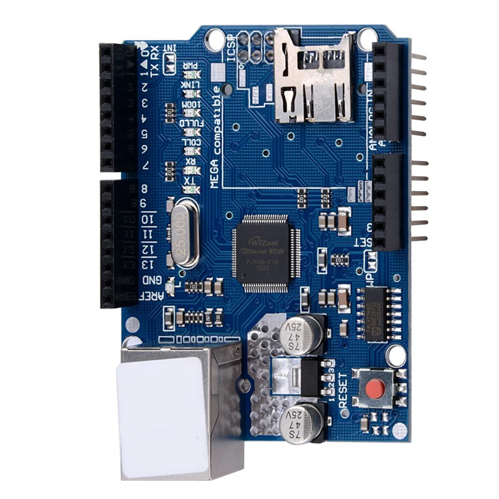 Сетевая плата W5100 Ethernet R3 для UNO Mega 2560 1280 328 UNR|Аксессуары демонстрационных стендов| |