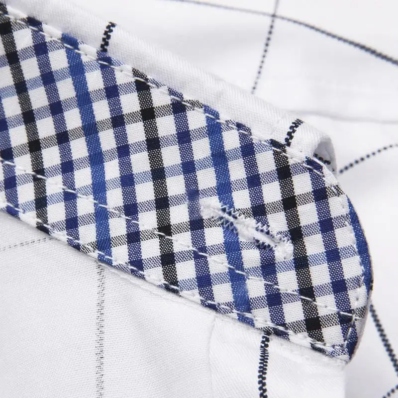 Рубашка мужская приталенная в клетку х/б с длинным рукавом|mens dress shirts|plaid men shirtmen