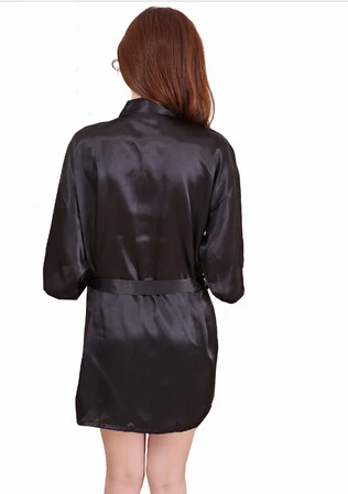 Сексуальный Атласный халат RB030 большого размера кружевной банный идеальный