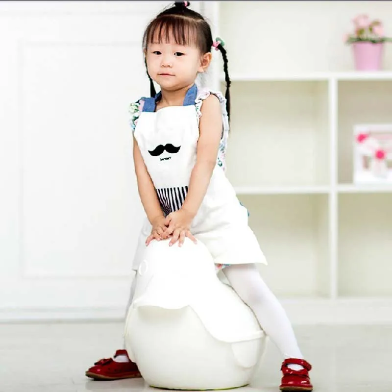 Mummy полосой усы защитный фартук толстый хлопок с 2 карманами мать и дочь кухонные коврики для выпечки детская живопись одежда