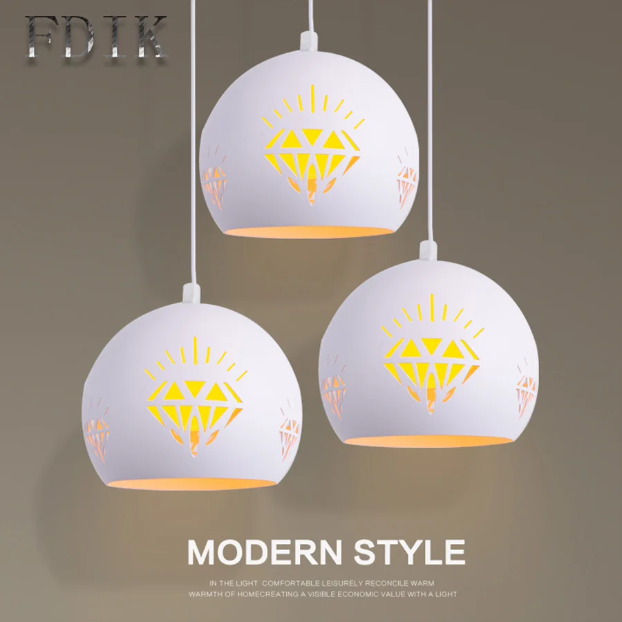 Минималистский светодиодный подвесной светильник Утюг выдалбливают Фонари XD004