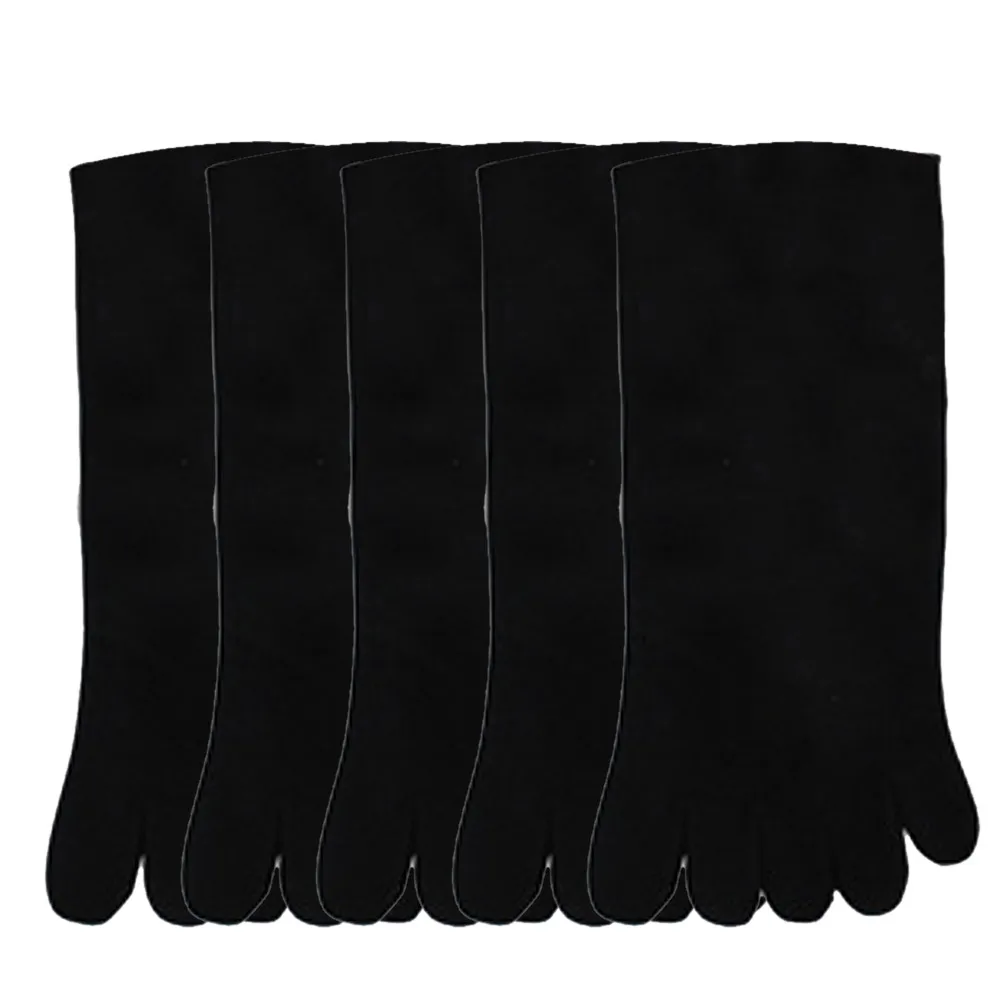 

New 5 Pairs Men Sports Running Five Finger Toe Socks Elastic Short Soild Socks Sokkens Breathable Meias Sock FreeShipping #VD77