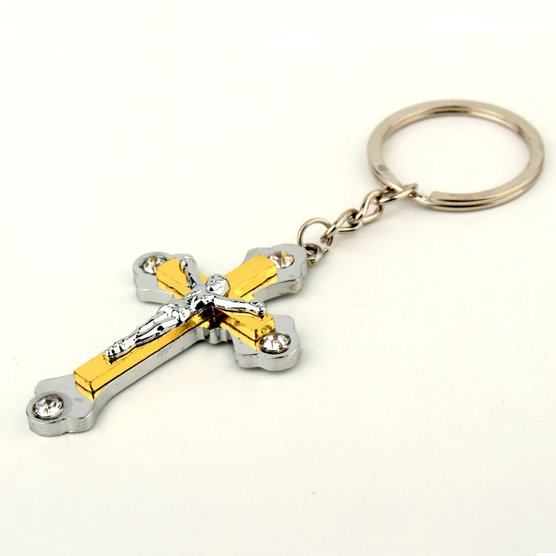 1 шт. брелоки из сплава с подвеской в виде Иисуса брелки со стразами аксессуары