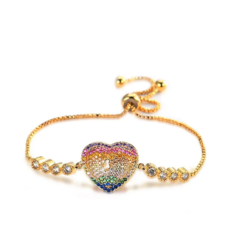 

Fashion Heart Eye Charm Bracelet For Women Girls Gold/Silver Plated Link Chain Bangle & Bracelet Wedding Hand Jewelry