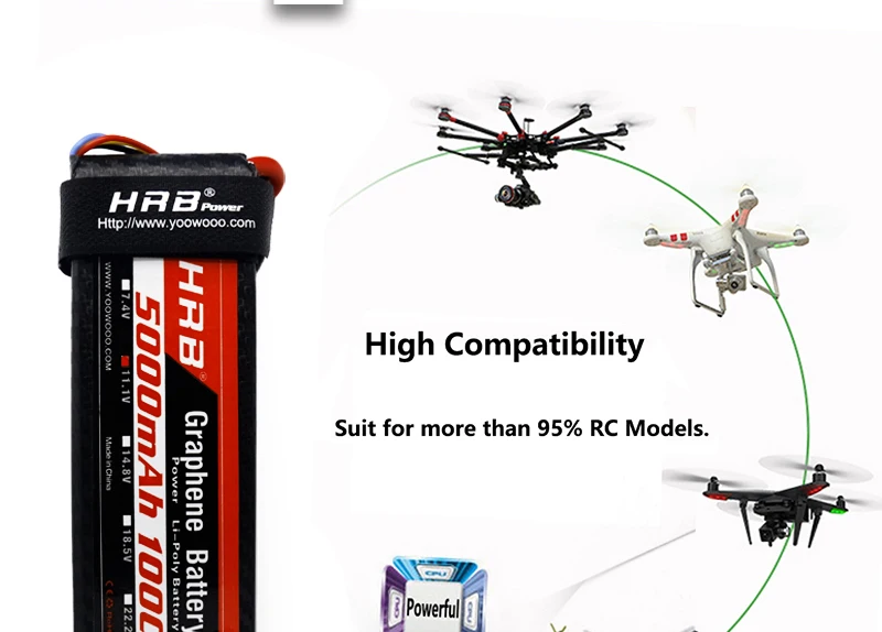HRB Графен 3S 11,1 V Lipo батарея 5000mah 100C XT90 XT60 Deans EC5 T разъем для Traxxas 4WD автомобилей Лодка гонщик грузовик Bateria RC запчасти
