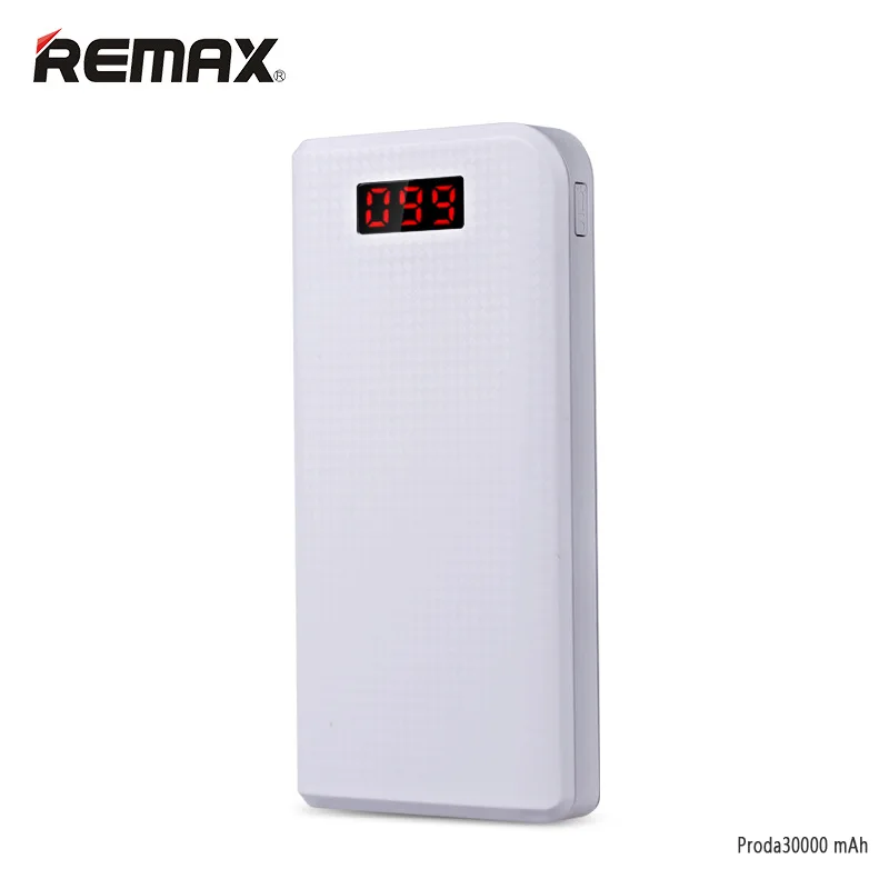 Remax Proda LED 30000 мАч power bank pover USB портативный внешний аккумулятор для зарядки
